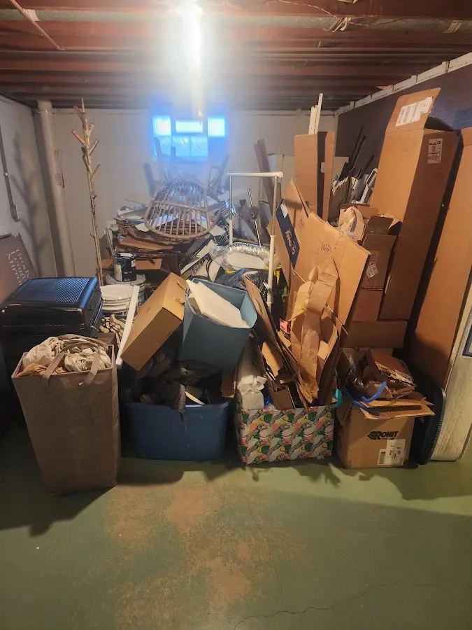 Roll-off dumpster container at job site for Construction Dumpster Rental in Roanoke